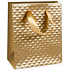 Ditipo Dárková papírová taška 11,4 x 6,4 x 14,6 cm zlatá