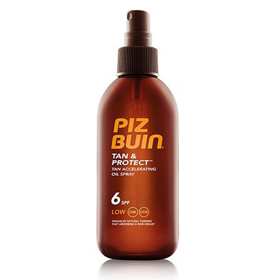Piz Buin Tan & Protect SPF6 opalovací olej urychlující proces opalování 150 ml sprej