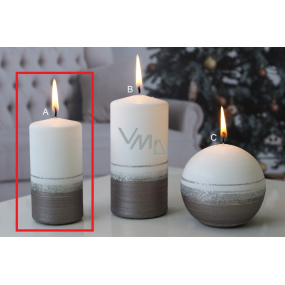 Lima Aroma linie svíčka světle hnědá válec 50 x 100 mm 1 kus