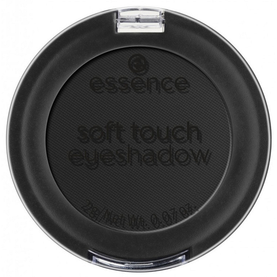 Essence Soft Touch mono oční stíny 06 Pitch Black 2 g