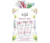 Fenjal Miss Floral Fantasy sprchový gel 75 ml + tělové mléko 75 ml + kosmetická taštička, kosmetická sada