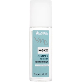Mexx Simply for Him parfémovaný deodorant sklo pro muže 75 ml