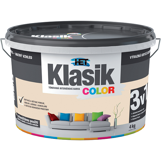 Het Klasik Color malířská barva, 0217 béžová, 4 kg