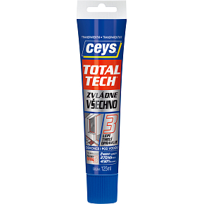 Ceys Total Tech voděodolné lepidlo a tmel, transparentní, 125 g
