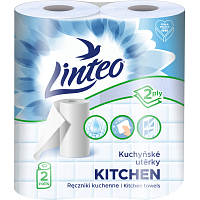Linteo 2vrstvé kuchyňské papírové utěrky, 2× 10 m, 2 role
