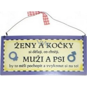 Nekupto Dřevěná cedule s citáty velká 30 x 13,5 cm 1 kus, 015