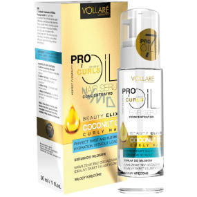 Vollaré Cosmetics PROils Perfect Curls Perfektní lokny olejové sérum pro kudrnaté vlasy 30 ml