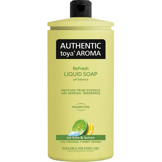 Authentic Toya Aroma Ice Lime & Lemon tekuté mýdlo náhradní náplň 600 ml