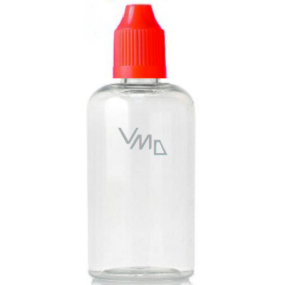 Lahvička průhledná plastová s kapátkem 100 ml