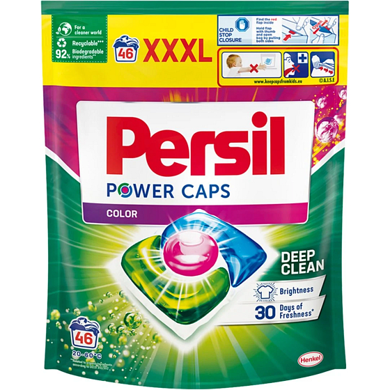 Persil Power Caps Color kapsle na praní barevného prádla 46 kusů 690 g