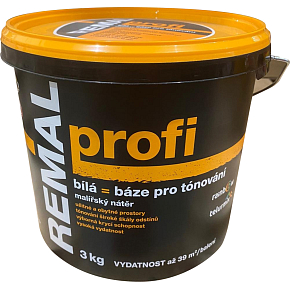 REMAL Profi malířská barva na sádrokarton a sanační omítky, 3 kg REMAL Profi malířská barva na sádrokarton a sanační omítky, 3 kg