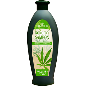 Herbavera konopný šampon na suché a lámavé vlasy, 550 ml
