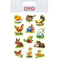 OVO obtisky na vajíčka tradiční, 12 motivů, 1 arch