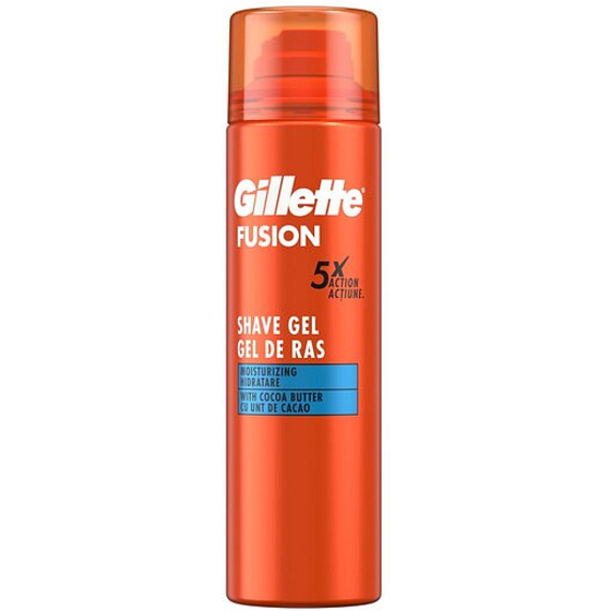 Gillette Fusion Ultra Moisturizing hydratační gel na holení pro muže 200 ml
