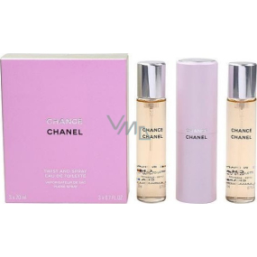 Chanel Chance toaletní voda komplet pro ženy 3 x 20 ml