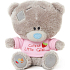 Me to You Tiny Tatty Teddy Medvídek v růžovém tričku 11,5 cm