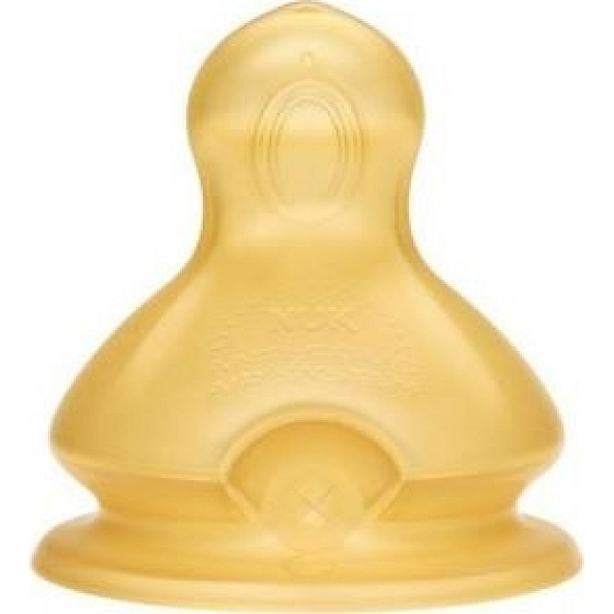 Nuk First Choice Plus latexová savička na kaši 6-18 měsíců velikost 2 L velký otvor