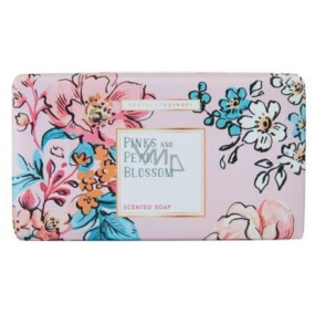 Heathcote & Ivory Pinks & Pear Blossom luxusní třikrát jemně mleté toaletní mýdlo 240 g