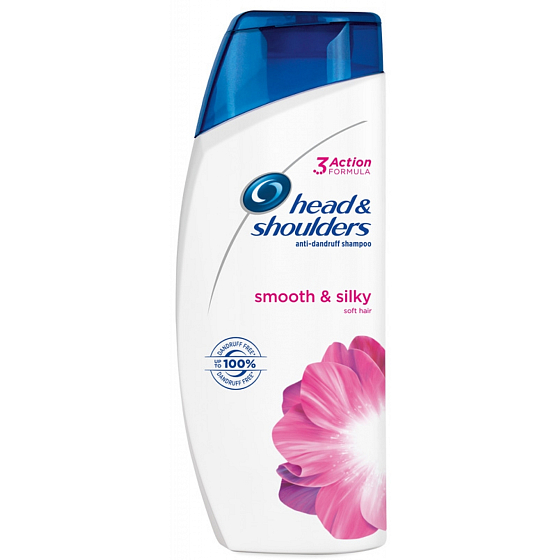 Head&Shoulders Smooth & Silky 2v1 kondicionér a šampon proti lupům pro suché a poškozené vlasy 450 ml