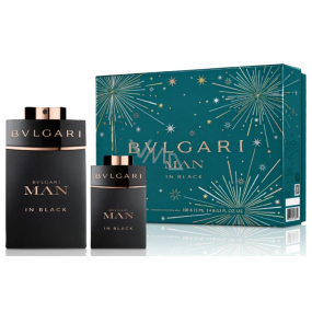 Bvlgari Man In Black parfémovaná voda 100 ml + parfémovaná voda 15 ml, dárková sada pro muže