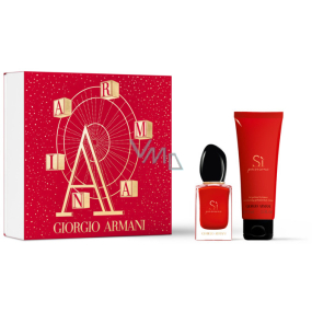 Giorgio Armani Sí Passione parfémovaná voda 30 ml + tělové mléko 75 ml, dárková sada pro ženy
