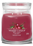 Yankee Candle Black Cherry - Zralé třešně vonná svíčka Signature střední sklo 2 knoty 368 g