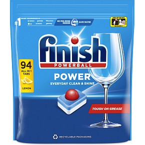 Finish tablety do myčky All in 1 Max Lemon, 94 ks