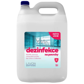 Lavon Easy Clean dezinfekce na povrchy bez chloru a alkoholu 5 l