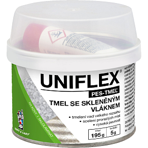 Uniflex PES-TMEL vlákno tmel se skelným vláken, 200 g Uniflex PES-TMEL vlákno tmel se skelným vláken, 200 g