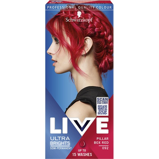 Schwarzkopf Live Ultra Brights barva na vlasy Vášnivá červená 092