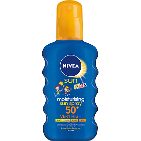 Nivea Sun Kids OF 50+ Protect & Play dětský barevný sprej na opalování, 200 ml
