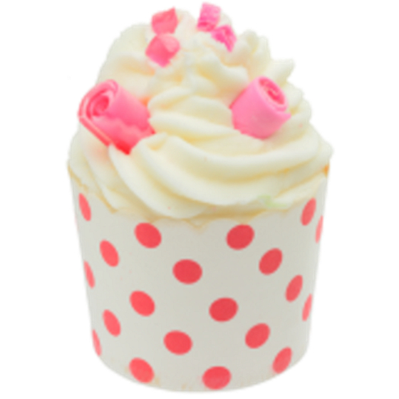 Bomb Cosmetics Puntíkatá princezna - Polkadot Princess Košíček do koupele 110 g