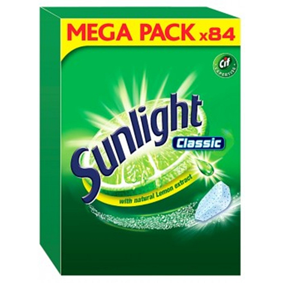 Sunlight Classic tablety do myčky nádobí 84 kusů