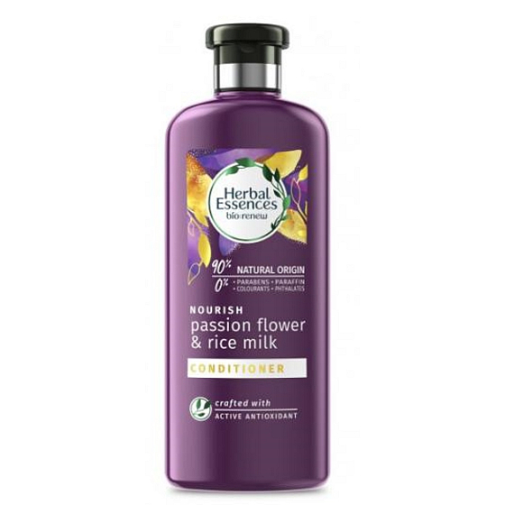 Herbal Essences Nourish Passion Flow & Rice Milk Kondicionér s mučenkou a a rýžovým mlékem, pro vyživené vlasy, bez parabenů 360 ml