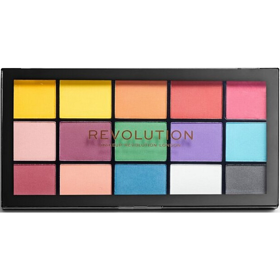 Makeup Revolution Re-Loaded paletka očních stínů Marvellous Mattes 15 x 1,1 g