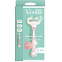Gillette Venus Sensitive Rose Gold holicí strojek s kovovou rukojetí + náhradní hlavice 3 kusy pro ženy