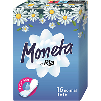 Moneta Normal klasické dámské vložky bez křidélek, 16 ks