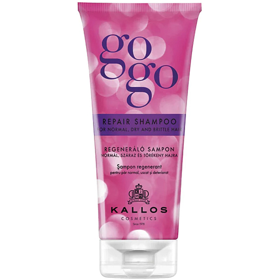 Kallos Gogo Repair regenerační šampon pro normální, suché a křehké vlasy 200 ml