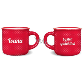Nekupto Jmenný mini hrníček Ivana 100 ml