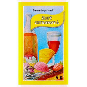 Aroco práškové potravinářské barvivo, žlutý citron, 5 g