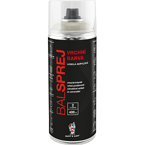 BALSPREJ vrchní univerzální akrylová barva ve spreji, RAL 1015 slonová kost, 400 ml