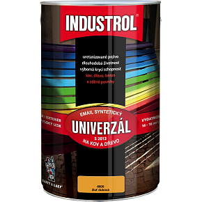 Industrol S2013 univerzál lesk vrchní barva na kov a dřevo, 6600 žluť dubová, 4 l Industrol S2013 univerzál lesk vrchní barva na kov a dřevo, 6600 žluť dubová, 4 l