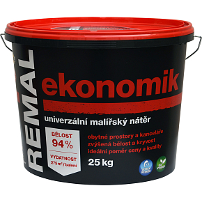 REMAL Ekonomik univerzální malířská barva na zeď, 25 kg REMAL Ekonomik univerzální malířská barva na zeď, 25 kg