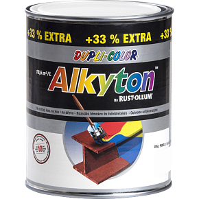 Dupli-Color Alkyton Lesk, samozákladová barva na rez, Ral 9003 signální bílá, 1 l Dupli-Color Alkyton Lesk, samozákladová barva na rez, Ral 9003 signální bílá, 1 l