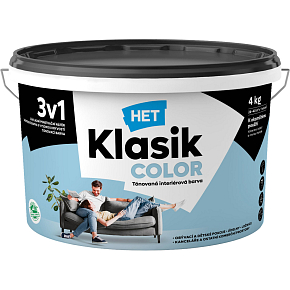 Het Klasik Color malířská barva, 0427 modrý nebeský, 4 kg Het Klasik Color malířská barva, 0427 modrý nebeský, 4 kg