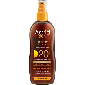 Astrid Sun OF 20 olej na opalování ve spreji, 200 ml