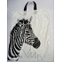 Press Igelitová taška 47 x 38 cm bílá s uchem Zebra 1 kus