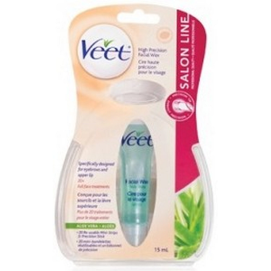 Veet vosk na obličej Aloe Vera ideální pro obočí a horní ret 15 ml
