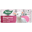 Tento Ellegance Pink Decor toaletní papír 150 útržků 3 vrstvý 8 kusů