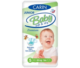 Carin Baby Soft & Dry Junior 5, 11 -25 kg plenkové kalhotky 16 kusů